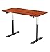 ApexDesk VT60NWC-S Vortex Series 60" Wide 2-Button Electric Height Adjustable Sit to Stand Desk, New Cherry