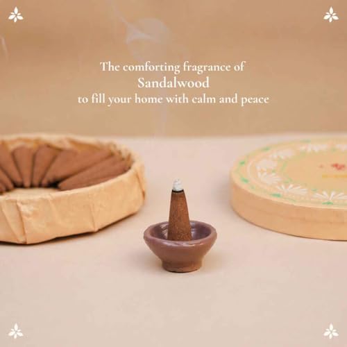 Image of बूँद | Boond Fragrances Sandali Dhoop - Pure Sandalwood Incense Cones