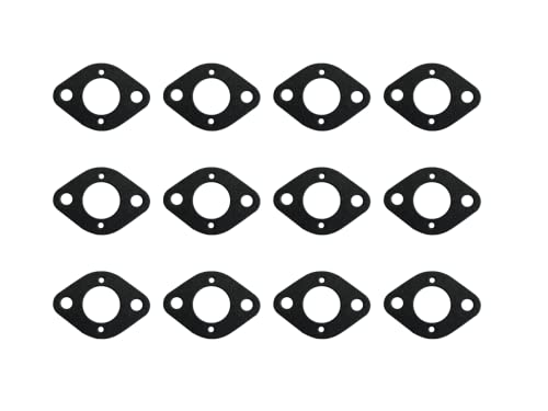 Lot de 12 joints d'admission de carburateur pour tronçonneuse Homelite 20AV 25AV B2014 B2718 D3300 D3800 I3350 Remplace Homelite 900843001