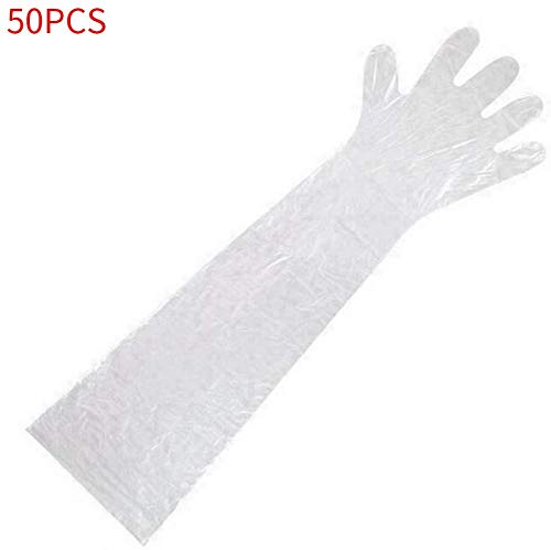 Veterinary Gloves 50pcs Production Pig Soft Exam Cattle Sheep For Farm Animal Insemination Goat Hand Protection Tool Disposable Film Long Arm