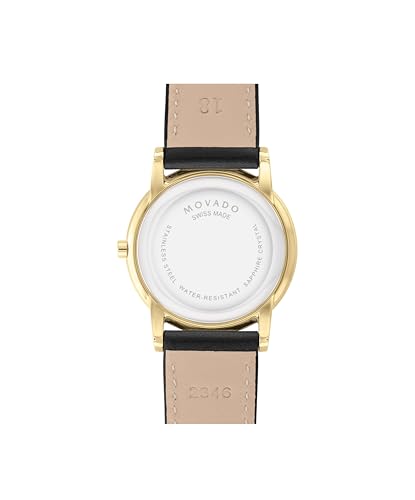 Movado Museum Classic Women's Watch - Swiss Quartz Movement, Calfskin Strap - 3 ATM Water Resistance - Classic, Luxury Fashion Timepiece for Her - 33mm3