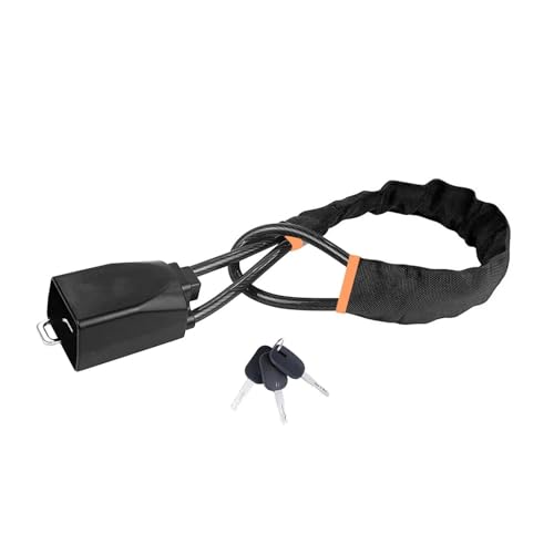 Antirrobo Coche Bloqueo del volante cinturón de seguridad Dispositivo bloqueo antirrobo con 3 llaves para coche SUV Van Carro golf Camión Negro