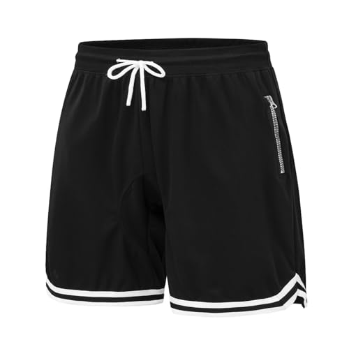La Mejor Lista de Ropa de Rugby para Hombre disponible en línea para comprar. 46 CHUCI 7' Baloncesto Short,7 Pulgadas Pantalones Cortos de Gimnasio para Hombre,Shorts Deportivos con Bolsillos con Cremallera,Secado Rápido Transpirable (Mediano, Negro)