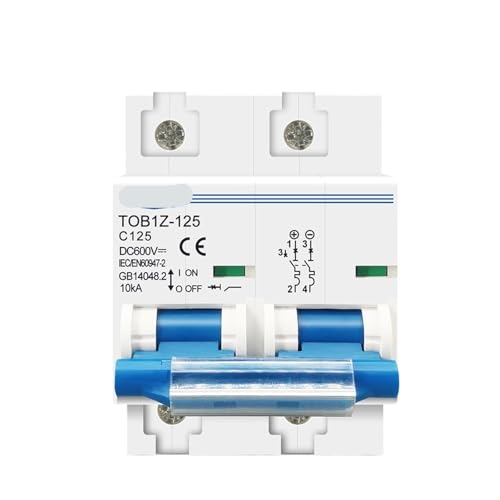Disjoncteur 2P 100A DC 600V pour la protection électrique du camping-car et site isolé