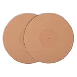 IMIKEYA 2 Pièces Tapis d'enregistrement en liège dictaphone antidérapant Tapis platines...