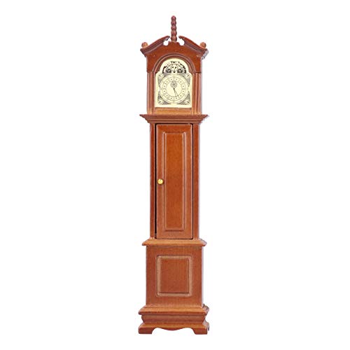 Ampiamente utilizzato: questo classico orologio da scrivania non è adatto solo per decorare il soggiorno di una casa delle bambole, ma può anche essere posizionato separatamente come squisita decorazione domestica. Mobili. arredamento giocattolo in miniatura