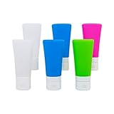 Flents Travel Bottles with Spray and Disc Caps, Perfect for Shampoo, Conditioner or Lotion, Spray...