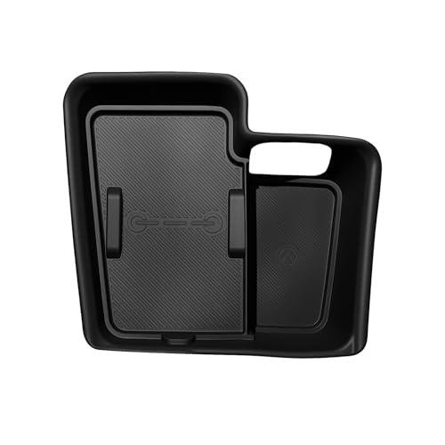 Image of Muslogy Center Console Inserts Compatible with 2025 2026 Ford Bronco Accessories, Center Console Wireless Charger Protective Mat Liner Anti-Slip Phone Charge Area Charging Protection
