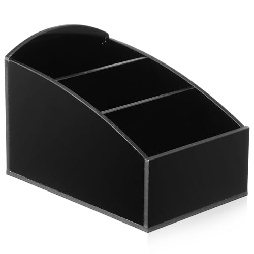 Housoutil Caja Organizadora para Bolsitas de Condimentos y Azúcar Soporte de Acrílico Negro para Estación de Café Almacenamiento Portátil para Bolsitas de Té y Café Adecuado para Oficina