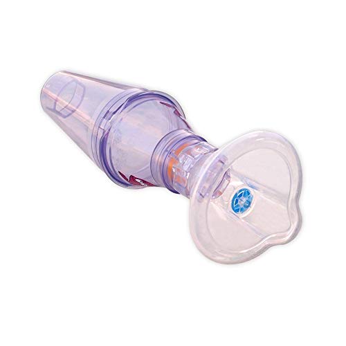 Asthma Inhaler Spacer for Children and Adults Using Puffer with Instruction Booklet