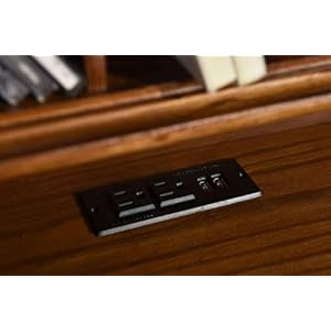 Roll Top Desk Executive Solid Oak Wood 54x24x45 Home Office Secretary Organizer Roll Hutch Top Easy Assembly Quality Crafted Construction Locking File Drawers Dovetailed