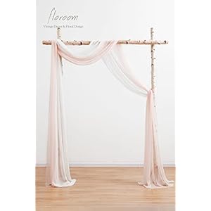 Alternative view of Floroom Vorhang für Hochzeitsbögen, Chiffon, Vorhang, Vorhang, Hochzeitszeremonie, Empfang, Girlande, Dekorationen