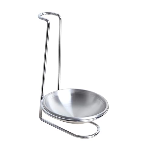KOMUNJ Repose-cuillère en acier inoxydable - Support pour cuillère de cuisine, louche à soupe - Support pour ustensiles de cuisine