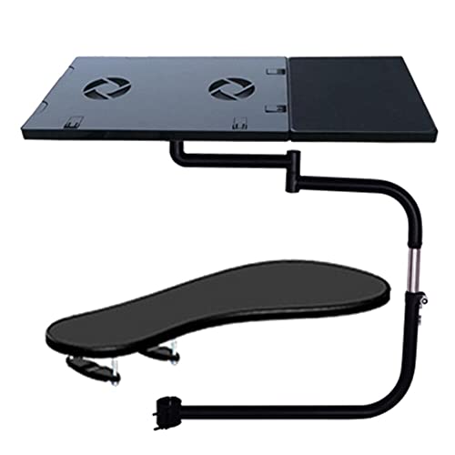 Pince de chaise pour ordinateur portable support clavier et repose-poignet