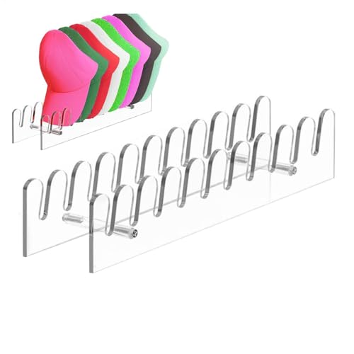 LearnLyrics Estante para guardar sombreros, gorras de béisbol, 10 ranuras, sin instalación de gorras de béisbol, estantería organizadora del hogar para mesa, armario, armario