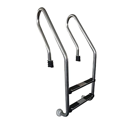 Escalera para piscina acero inoxidable 2 peldaños antideslizante miniatura 1
