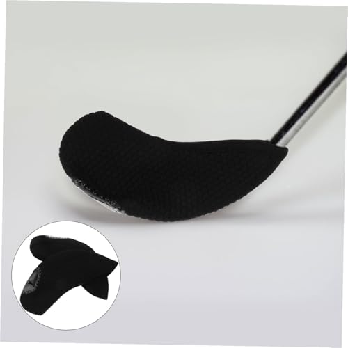 Gatuida Manchons de Clubs de Golf Insertion Facile en Polyester Noir 10 Pièces Résistants à l'usure Protection Parcours Couvre-têtes Adaptés pour Putters et Fers – vue 4