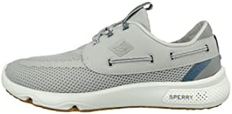 Sperry Men's, 7 Seas 3 Eye Sneaker Grey Navy 9.5 M | Image 2