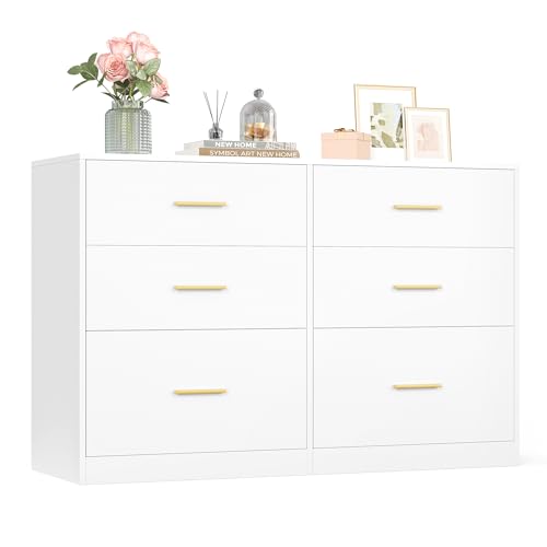 VASAGLE Dresser 6-Drawer Chest Modern Style