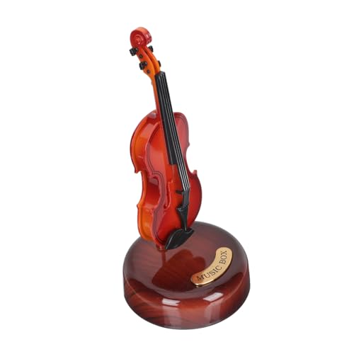 ULTECHNOVO Boîte à Musique Violon Rotative Décor Créatif Instrument Musical Décoratif