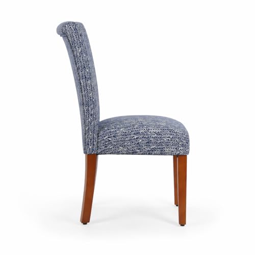 Image of HomePop Parsons Dining Chair, Navy (Set of 2)