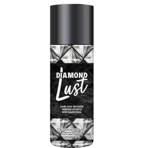 Australian Gold Designer Skin Diamond Lust Dark Facial Bronzer 1 oz with tanning stickers Black
