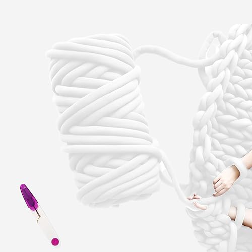 Nizirioo Fil De Coton Grossier 500g, Chunky Yarn, Laine Volumineu...