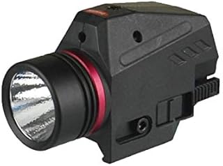 GOTICAL Combo Rail Mounted Red Laser Sight for Pistols | 200 Lumens | Rifles | Rechargeable Dot Gun Light | LED Flashlight Glock 17 19 20 21 22 23 30 20mm Rail (Laser Sight in RED)