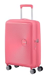 American Tourister Soundbox - Spinner S Erweiterbar Handgepäck, 55 cm, 35.5/41 L, Rosa (Sun Kissed Coral)