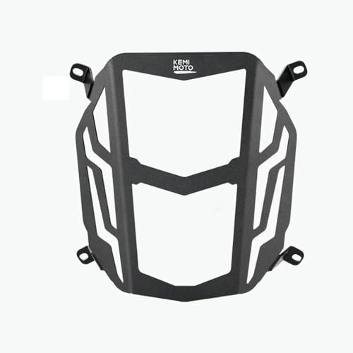 Grille phare moto pour GROM MSX125 avec calandre de protection antichoc en métal noir