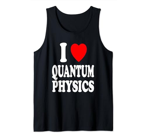 I Corazón (Amor) Física Cuántica Mecánica Teoría Química Camiseta sin Mangas