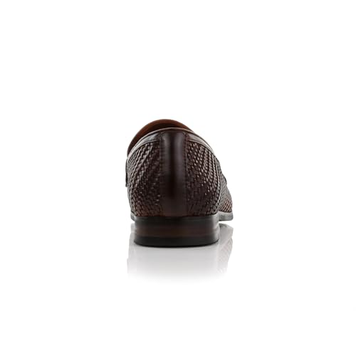 Image of Ferro Aldo Men's Classic Penny Loafers & Slip-On Dress Shoes | Woven, Floral, and Plaid Styles |