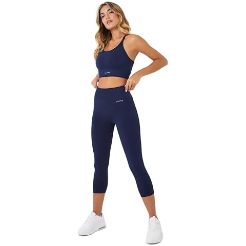 USA Pro Womens Seamless Capri Leggings Navy Cover