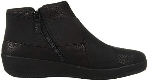 FitFlop Women's Superflex Pebbled Sneaker, Black, 5 M US | Image 5