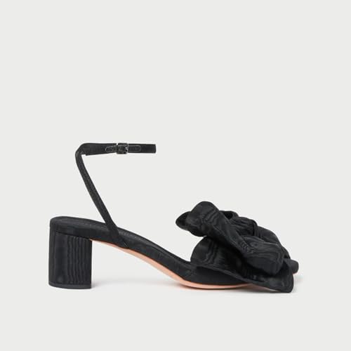 Bow Heels For Women Block Heeled Sandals Slingback Heels Open Square Toe Summer Comfortable Wedding Sandals4