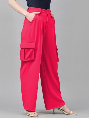 Image of KOTTY Women's High Waist Pleated Wide Leg Trousers