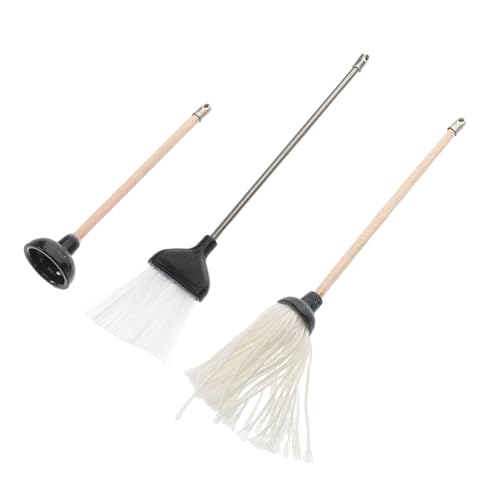 Abaodam Miniature Cleaning Tools Mop Broom Plunger Set for Mini Bathroom Scene Decor