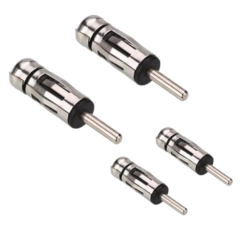 Conector Adaptador de Antena ISO Hembra a DIN Macho - Adaptador de Antena para Radio de Coche, Conexión ISO-DIN para Equipos de Audio de Vehículo, Compatible con Radios de Automóvil (1)