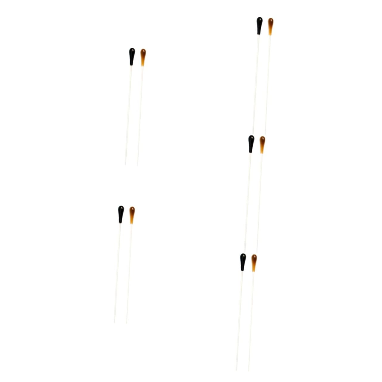 Levemolo 5sets Professional Music Tenor Sticks for Conductors Lightweight Resin 2pcs*5