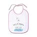Supermolon 02901 -"Soy la Versión Mejorada de Mi Papá" Babero Bebe con Cordones, Rosa Pastel, unisex