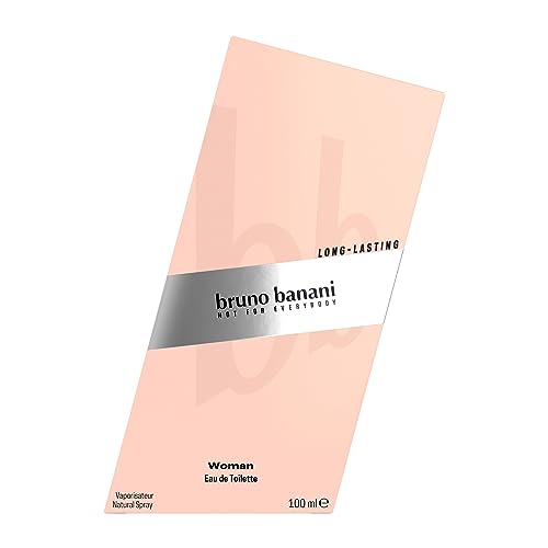 bruno banani Woman Eau de Toilette Natural Spray, blumig-fruchtiges Damen-Parfum, Glasflakon mit Zerstäuber, 100ml – Ansicht 3