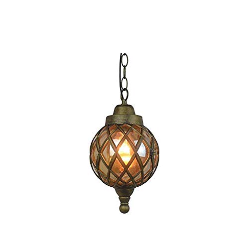 Chandelier suspension extérieure lanterne de plafond rétro pour couloir et terrasse rustique