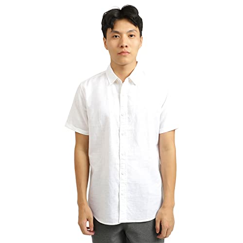 Image of United Colors of Benetton Men's Solid Relaxed Fit Shirts
