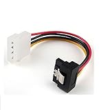Longueur de câble 0,15m DITM® Adaptateur de câble d’Alimentation Molex vers SATA coudé à Angle Droit 4 Broches 0,15m