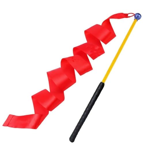 Pazeku ゴルフ練習器具 ゴルフボールリボン スイング練習スティック 姿勢リズムトレーニングロッド 室内 長さ70CM (イエローシャフト、ブラックグリップ)