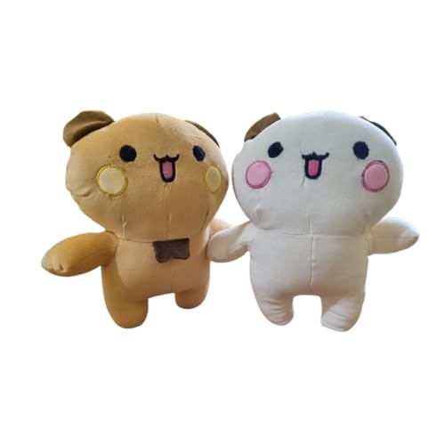 Image of Tinytotem 40cm Large Bubu Dudu Soft Toys for Kids Huggable Teddy Bear Girls girlfirend Peach and Goma Couples Gift Bear Panda Plush Toy Plushie Cuddly Companion for Valentine Day Gift