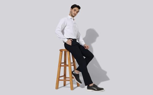 Image of Neeman's Luxe Brogues for Men | Antique Finish Faux Leather (PU) with Mendelian Brogue Pattern | Comfortable Semi-Casual Brogues