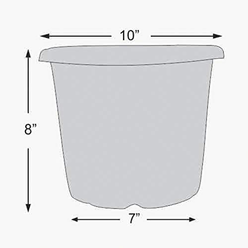 Image of Synergy Plast Plastic Round Shape Flower Pots 6 Pcs, 10 Inch Heavy Duty Plant Containers /Planter /Gamla /Plant Pot for Gardening, Balcony, Terrace, Home Decor Indoor & Outdoor Planting (Multicolour)