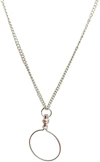 Stylish Necklace Magnifier for Women & Men | Magnifying Pendant | Locket Magnifier 1.6 inch Diameter Glass Lens and 26 Inch Long Chain for Library Reading Zooming Teacher Day by The PERFECT PLAZA