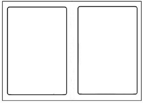 Etiquetas de envío autoadhesivas de media hoja para impresoras láser y de inyección de tinta, 2 etiquetas por hoja, 200 etiquetas, 2 arriba, total
